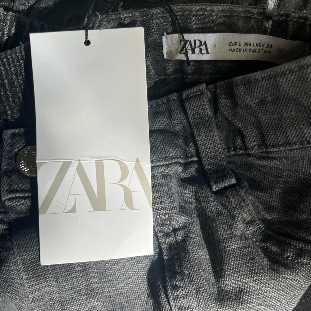 Zara Corset Style Denim Top
Black Charcoal Strapless Gorpcore Boho
Sz Large NWT - Picture 5 of 5